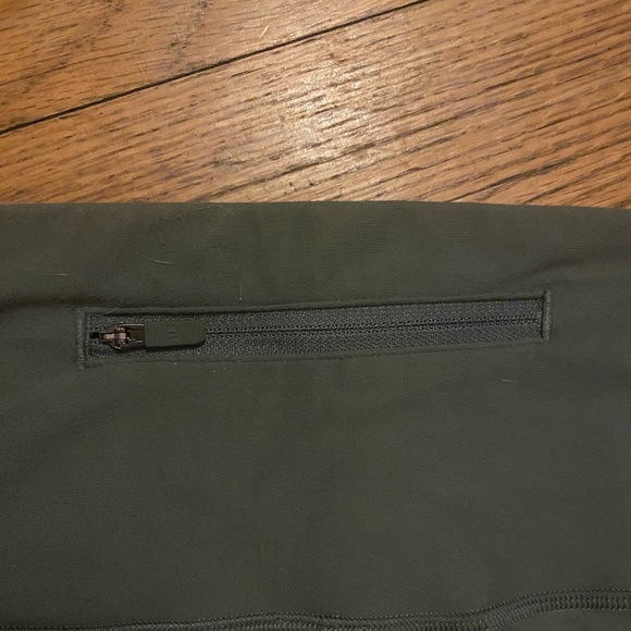 Lululemon sage green full length leggings. no tag, no pilling, barely worn. - Picture 3 of 3
